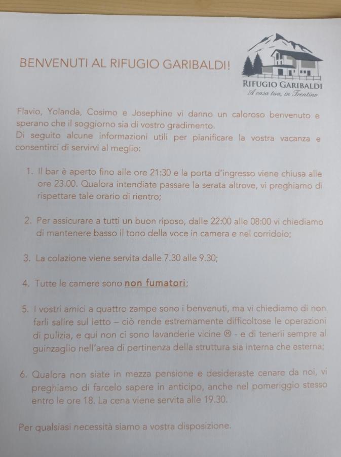 Rifugio Garibaldi LEDRO Exterior foto